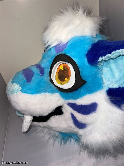 Blue Sabertooth Tiger Fursuit Head
