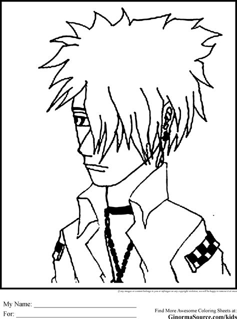 Emo Coloring Pages At Free Printable Colorings Pages