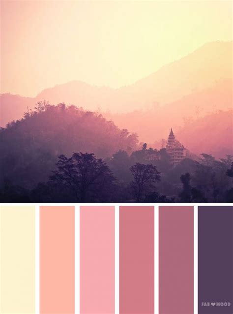 Mauve Sky Inspired Color Palette Color Inspiration