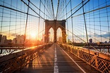 Brooklyn Bridge i solnedgång | Allt om New York