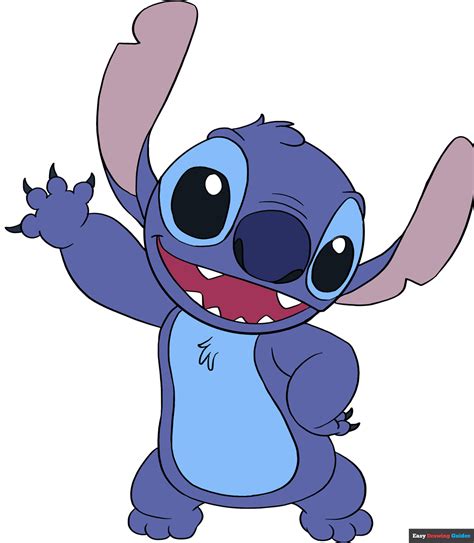 How To Draw Stitch From Lilo And Stitch Really Easy Drawing Tutorial
