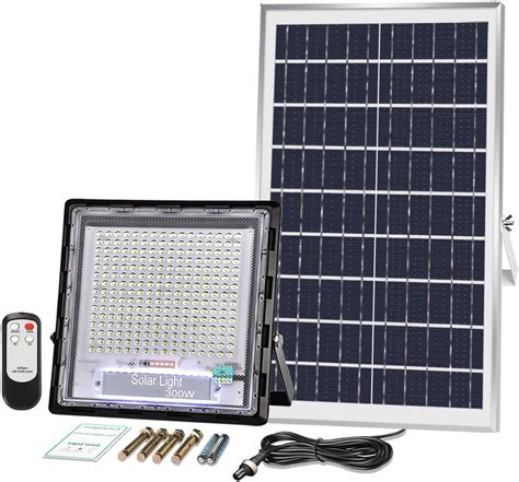 300w Solar Flood Light 240 Led Solar Motion With Remote Control Feelright