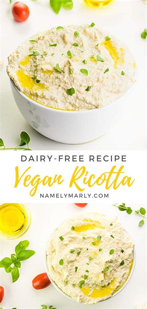 Vegan Ricotta Recipe — Dairy Free Ricotta Substitute Recipe Vegan