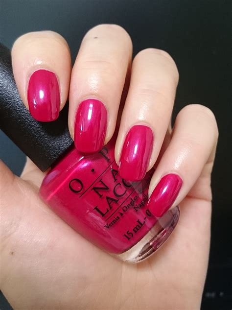 Opi Red Nl L72 2 Coats Actually You Can Get Fully Opaque Color In