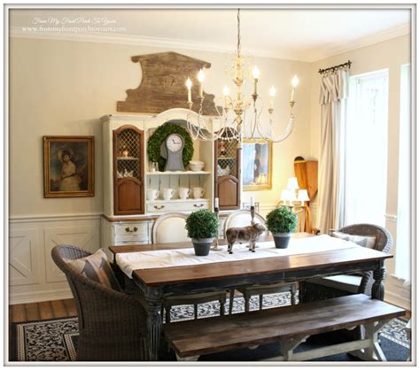 From My Front Porch To Yours French Country Farmhouse Dining Room