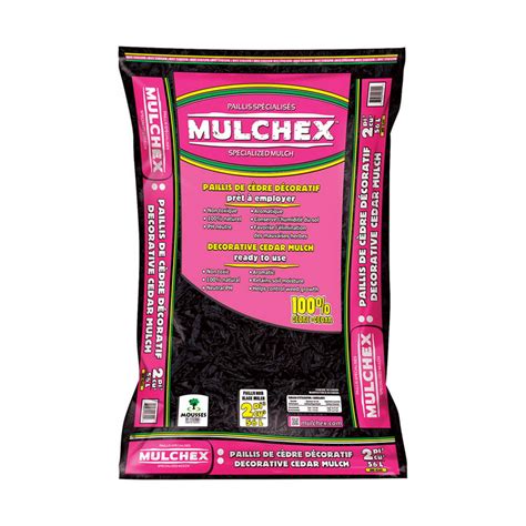 Mulchex Black Cedar Mulch 2 Cu Ft