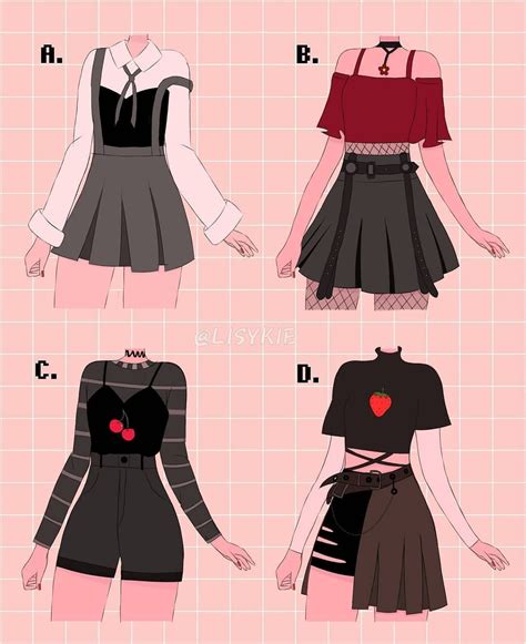 Grunge Anime Aesthetic Clothes Drawing Go Images Web