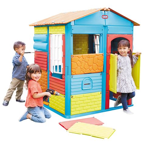 Little Tikes Build A House Kids Indooroutdoor Play House Walmart