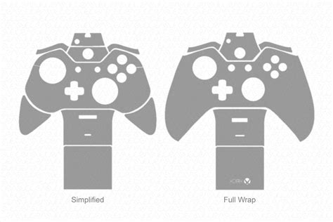 Microsoft Xbox One Gaming Controller Vinyl Skin Vector Cut File