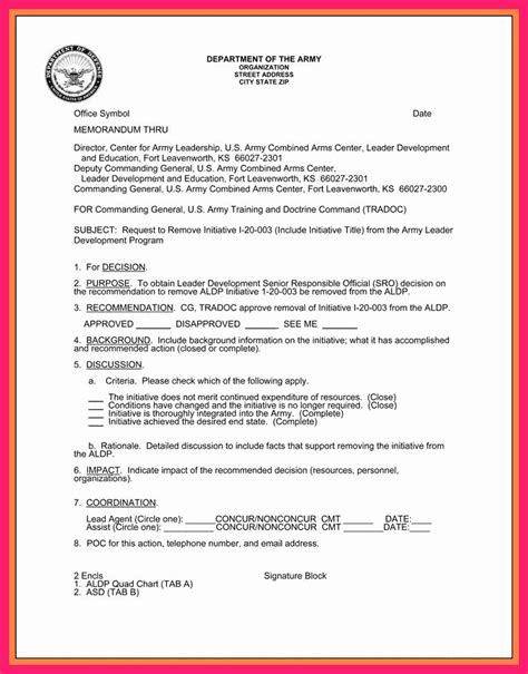 Air Force Lost Receipt Form Unique How To Write An Army Memo For Record