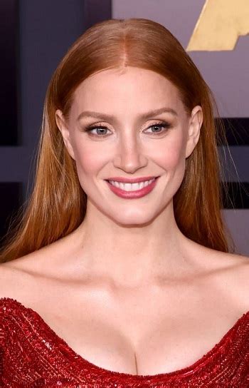 Jessica Chastain Long Straight Hairstyle Th Governors Awards