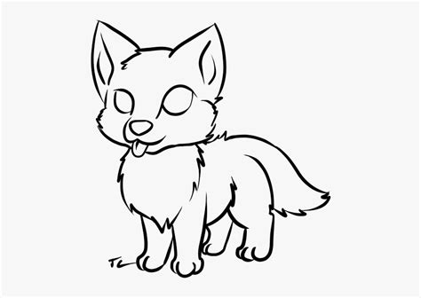How To Draw A Baby Wolf Really Easy Drawing Tutorial