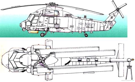 Kaman SH G Super Seasprite Helicopter Drawings Dimensions Figures Download Drawings
