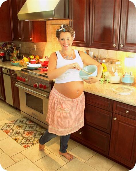 Barefoot And Pregnant In The Kitchen Captions Trend Today