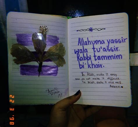 Rabbi yessir ve lâ tu assir, rabb'i temmir bil hayr? Aesthetic journal/diary ideas in 2020 | Journal diary ...