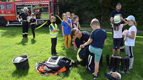 Spiel Spaß Sport bei der neuen Kinderfeuerwehr in Euerbach