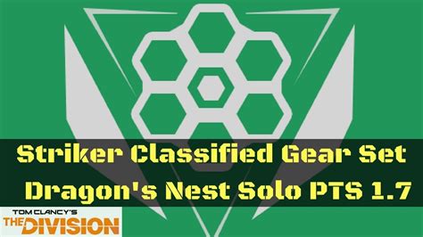 The Division Striker Classified Gear Set Dragon S Nest Solo PTS