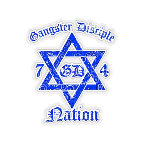Gangster Disciple Nation Gd 74 Sticker Folks Gdn 7414 Growth Etsy