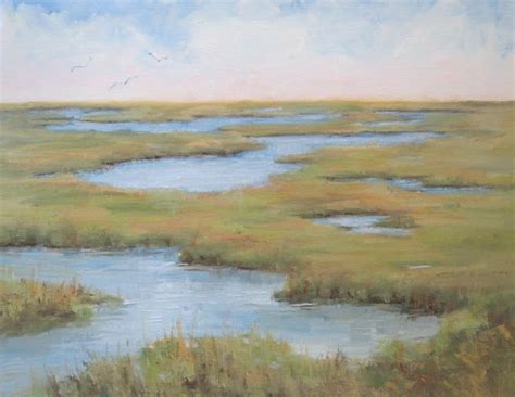 Artists Of Texas Contemporary Paintings And Art Marshland Glow