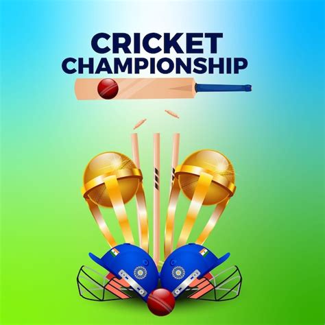 Premium Vector Banner Design Of Cricket Championship Template