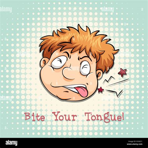 Biting Tongue High Resolution Stock Photography And Images Alamy