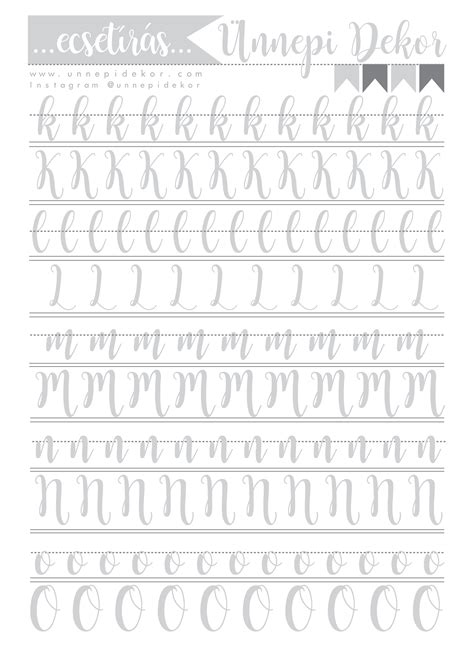 Free modern calligraphy alphabet worksheets, warm up exercises and more to print and use at home. Calligraphy Tracing Worksheets | AlphabetWorksheetsFree.com