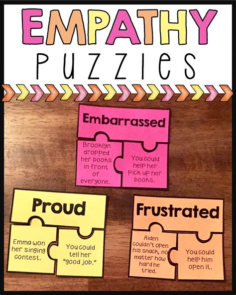 Empathy Puzzles Social Skills Lessons Teaching Empathy Social