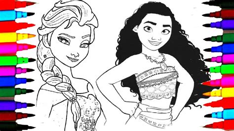Their names were kimmy, katie, and kristen. Disney Frozen Princess Moana Coloring Pages l Disney ...