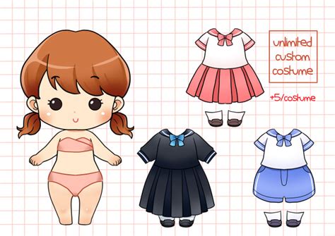 Turn You Into A Cute Chibi Paper Doll By Segakucing