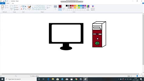 How To Draw The Ms Paint In Computer Design Hindi Tutorials Youtube