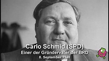 Grundsatzrede - Carlo Schmid - 1948 - YouTube