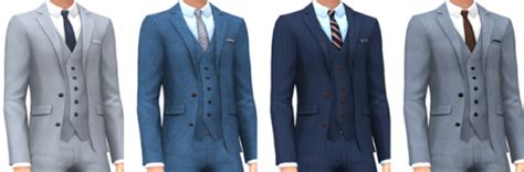 Three Piece Suit Suit By Marvinsims Via Tumblr Sims 4 Ts4 I