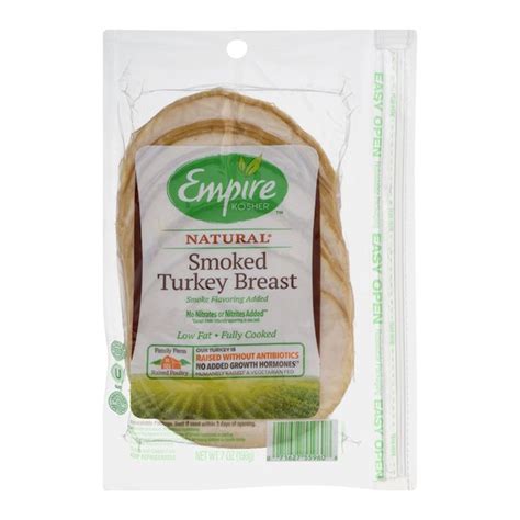 Choose from contactless same day delivery, drive up and more. Empire Kosher Turkey Breast, Smoked, Classic (7 oz ...