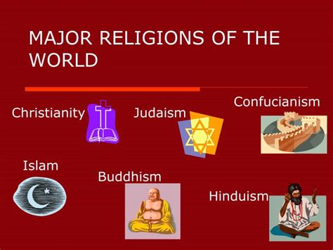 top 5 major religions map