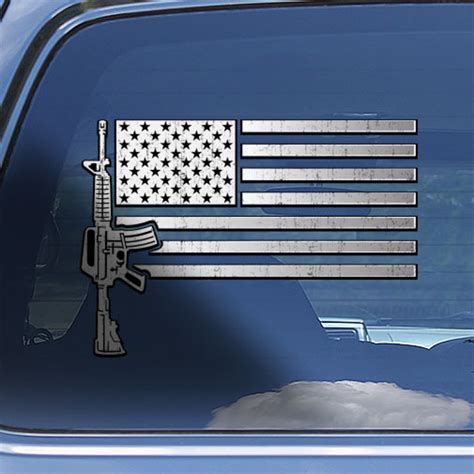 Ar 15 Usa Flag Decal Sticker Ar 15 Rifle Window Decal Etsy Ireland