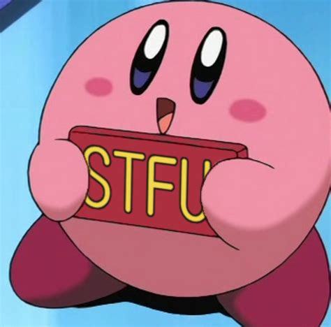 🗣stop And Listen On Kirby Memes Cute Memes Mini Canvas Art