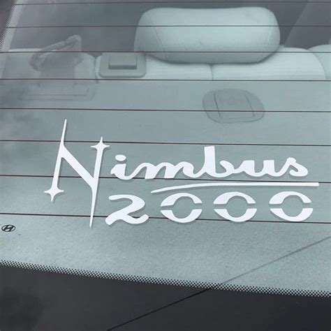 Nimbus 2000 Decal Etsy