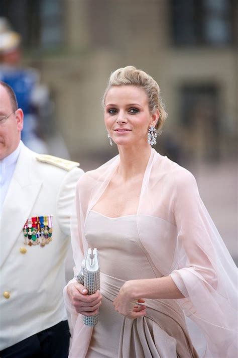 Prince Albert Of Monaco And Girlfriend Charlene Wittstock Attend The Wedding Of Crown Princess