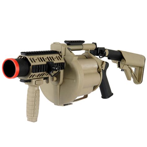 Ics Mgl Multi Shot Revolving 40mm Airsoft Grenade Launcher