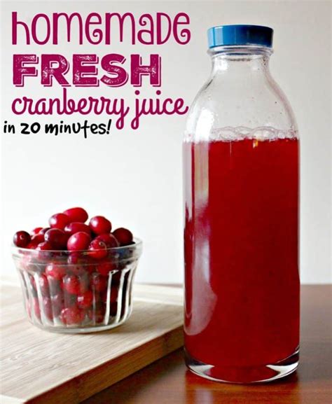 Cranberry Juice Recipe Confessions Of An Overworked Mom