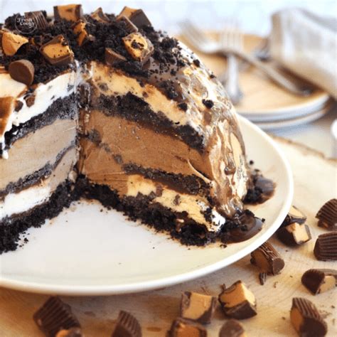 The Best Mud Pie Recipe Ice Cream Cake • The Fresh Cooky