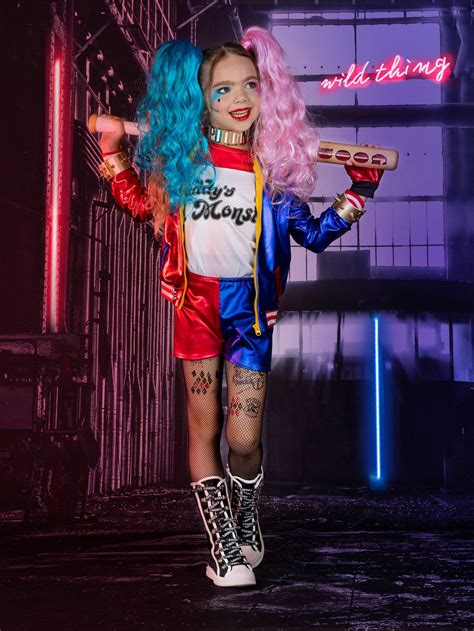 Girls Halloween Costumes Cute Harley Quinn Costume Mia Belle Girls
