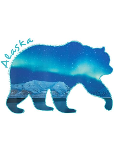 Alaska Bear Grizzly Bear Shirt Short Sleeve Art Print By