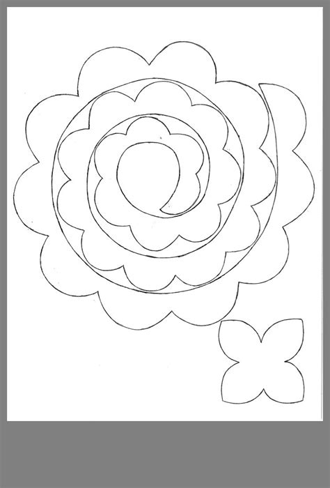 Printable Free Felt Flower Pattern Template Printable Templates