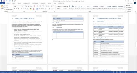 Database design templates are flowing out my fingers! Database Design Document (MS Word Template + MS Excel Data ...