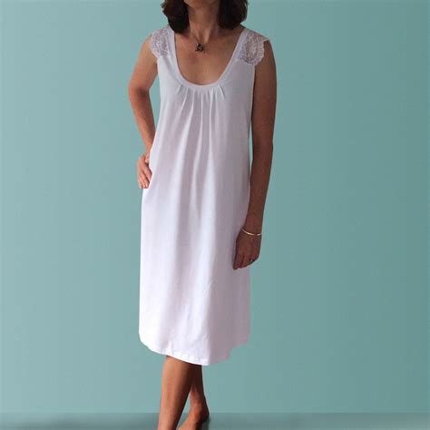 Elba Organic Cotton Nightgown Made In Australia In Black Or Etsy