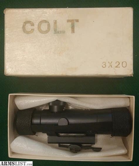 Armslist For Sale Colt 3x20 Scope For Ar 15 Sp1 Rifle And Carbine