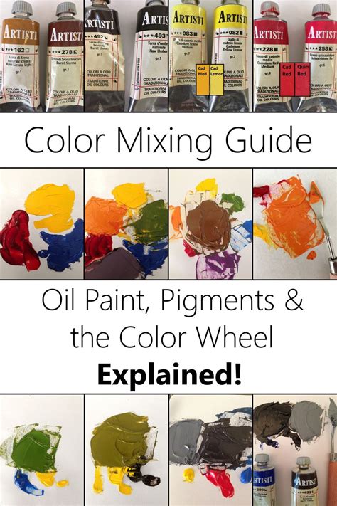 Oil Paint Mixing And The Relationships Within The Color Wheel Oil