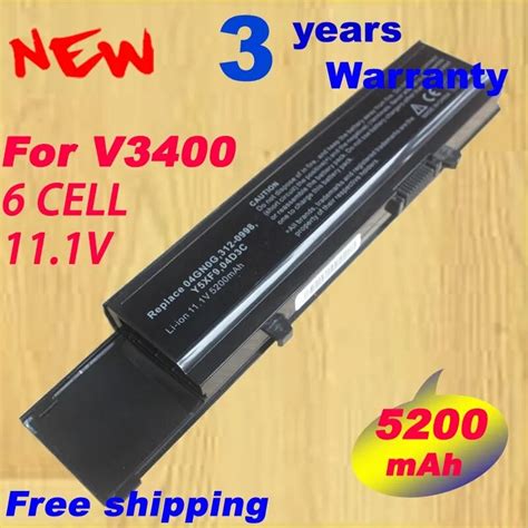 6cell 5200mah Battery For Dell Vostro 3500 3400 3700 Y5xf9 7fj92 04d3c