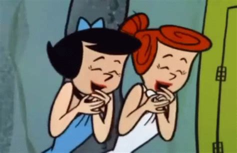Betty Rubble Wilma Flintstone Gif Betty Rubble Wilma Flintstone Women Laugh Discover Share